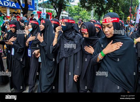 Bangladesh Th Aug Bangladeshi Shia Muslims March And Carry