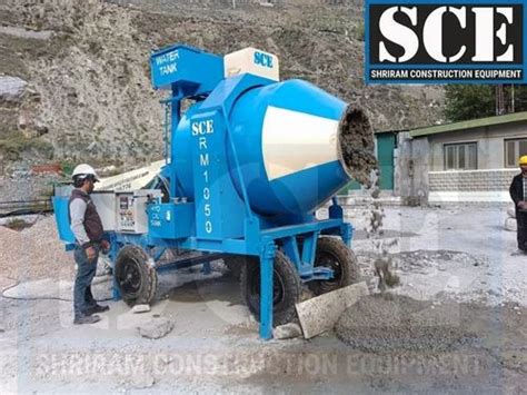 Electric Semi Automatic Reversible Drum Concrete Mixer Rm E