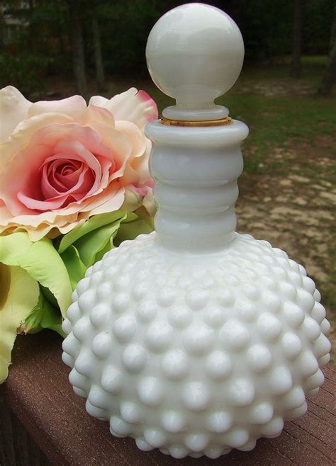 Vintage White Hobnail Milk Glass Perfume By Petitesophisticatedz 30