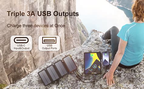 Amazon A ADDTOP Solar Charger 26800mAh Solar Power Bank With PD