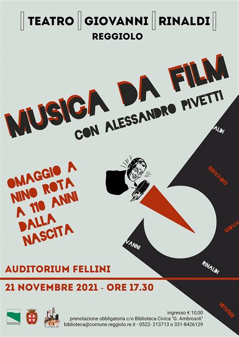 Teatro Giovanni Rinaldi Reggiolo - La musica da film