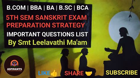 Th Semester Sanskrit Important Questions List Sanskrit Exam