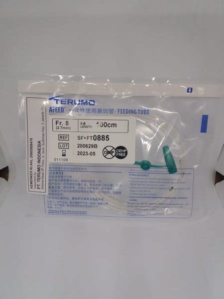 Jual Terumo Ngt Feeding Tube Pvc Fr Cm Alat Bantu Makan Selang