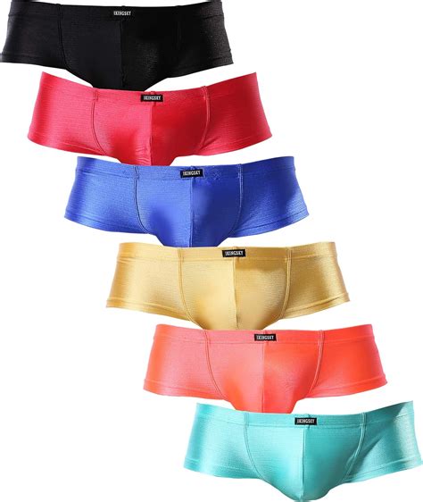 Ikingsky Mens Cheeky Thong Underwear Sexy Mini Cheek Boxer Briefs At