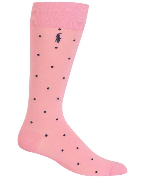 Polo Ralph Lauren Polka Dot Socks In Pink Lyst