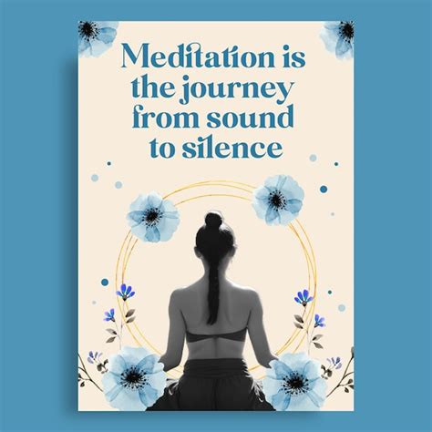 meditation poster design vectors illustrations