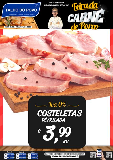 Promoções 02 a 08 Outubro 2023 Feriado da Carne de Porco Talho do