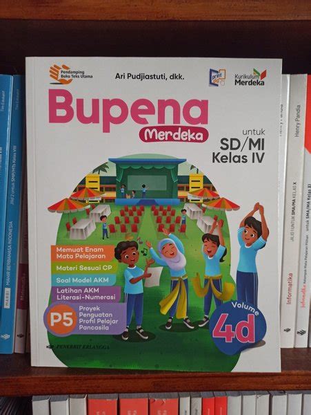 Jual BUKU BUPENA MERDEKA VOLUME 4D KELAS 4 SD MI ERLANGGA KURIKULUM