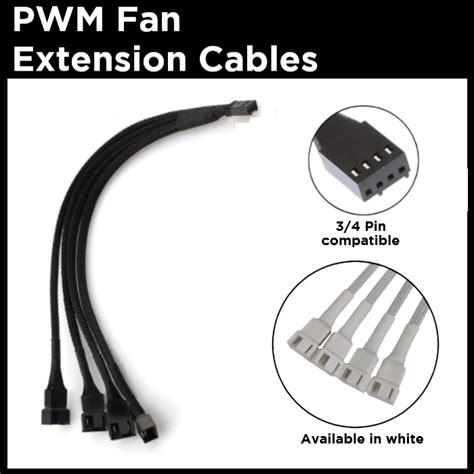 Pwm Fan Splitter And Extension Cables Computer Fan Pin Adapter Cable