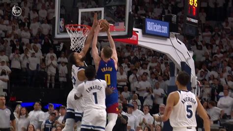 Christian Braun Dunk Attempt Gets Blocked In Mid Air By Rudy Gobert