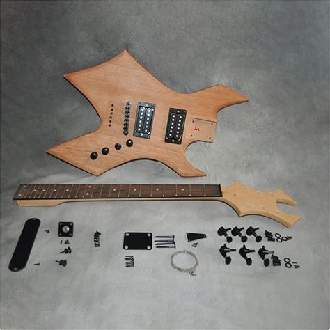 39 Zoll DIY E Gitarren Kit Mahagoni Korpus Ahorn Hals Palisander