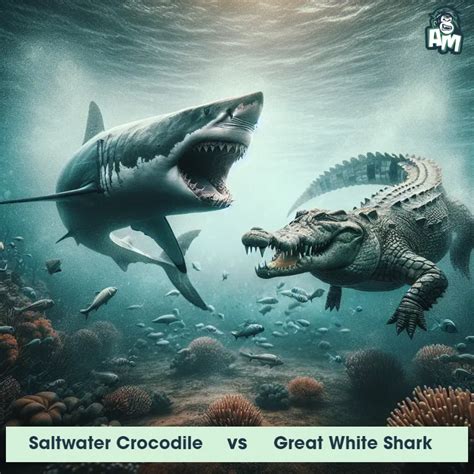 Saltwater Crocodile vs Great White Shark: See Who Wins | Animal Matchup