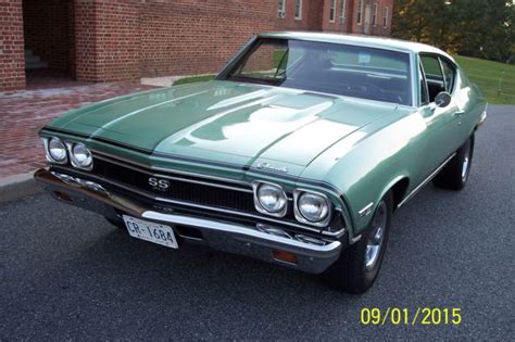 Chevrolet Chevelle Coupe 1968 Grecian Green Code H For Sale