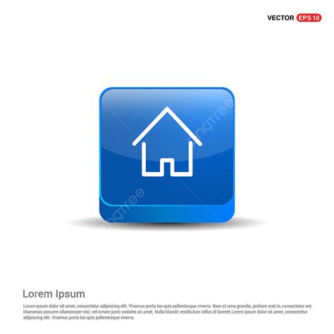 blue home button png