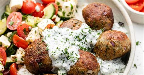 Greek Turkey Meatballs With Tzatziki Recipe Samsung Food