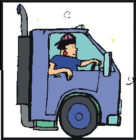 Truck Driver Animated Clip Art Library