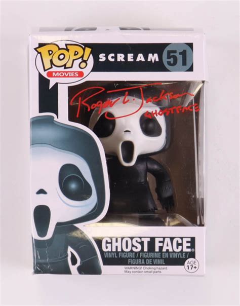 Roger L. Jackson Signed "Scream" Ghost Face #51 Funko Pop! Vinyl Figure ...