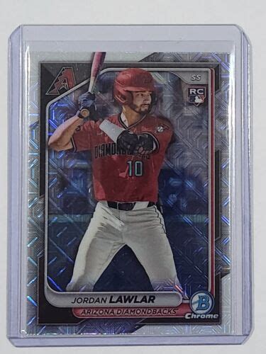 Bowman Chorme Jordan Lawlar Rc Mojo Refractor Rookie Card