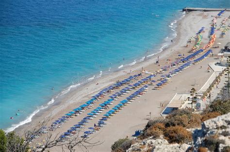 Playa En Kolymbia Rodas Grecia Foto De Archivo Imagen De Grecia