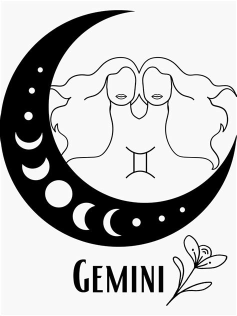 Astrology Sign Gemini Zodiac Sign Sticker For Sale By Astroful