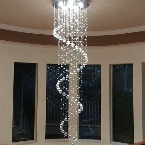 Spiral Design 6 Light Chandeliers For Entryway And Staircase Modern