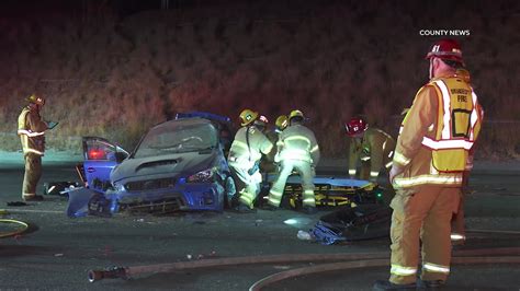 Driver Extricated After Rollover Crash Orange Ca Youtube