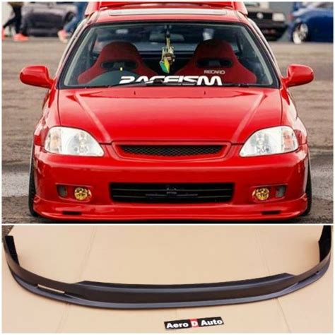 Tactical Art Carbon Front Lip Spoiler For Late Term Ek Ph