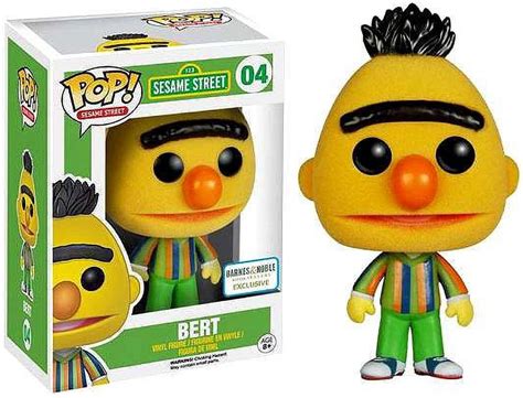 Sesame Street Funko Pop Television Bert Vinyl Figure Flocked