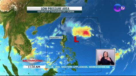 May Dalawang Binabantayang Low Pressure Area Sa Loob At Labas Ng