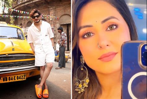 Munawar Faruqui Hina Khan Spotted Shooting For Music Video In Kolkata