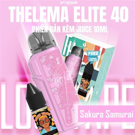 Lost Vape Thelema Elite 40W Pod Kit Tặng Kèm Tinh Dầu 10ml