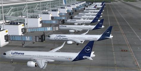 Fs Fsx Lufthansa Th Airbus Aircraft Airbus A Fictonal