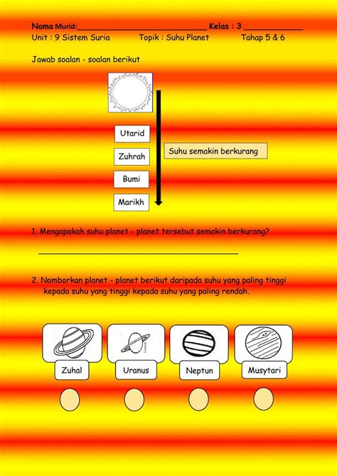 Sains Tahun 3 Online Worksheet Live Worksheets