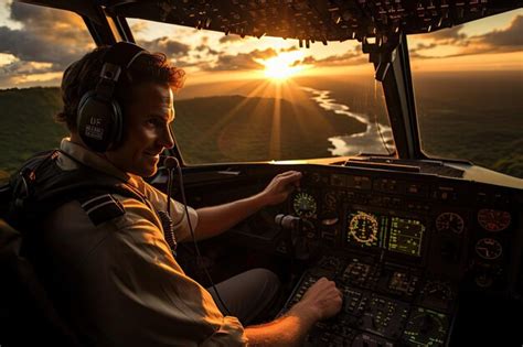 Premium Photo | View from the cockpit as an airplane descends for landing