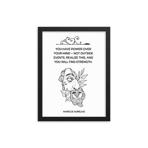 Marcus Aurelius Art Print, Stoic Art Quote, Stoic Wisdom - Etsy