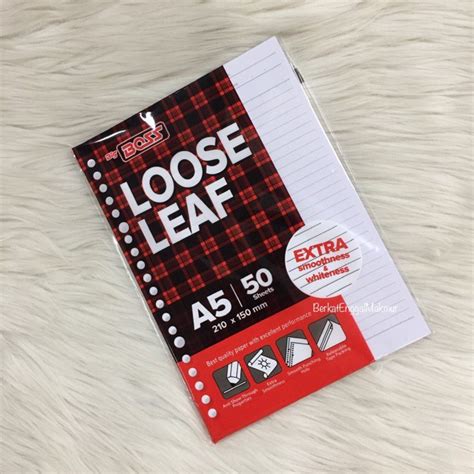 Jual Kertas Binder Loose Leaf A5 Isi 50 Lembar Bergaris Indonesia