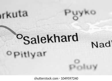 Salekhard Russia On Map Stock Photo 1049597240 | Shutterstock