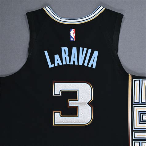 Jake Laravia Memphis Grizzlies Game Worn City Edition Jersey