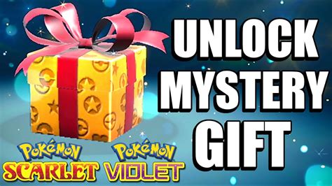 How To Unlock Mystery Gift In Pokemon Scarlet And Violet Youtube