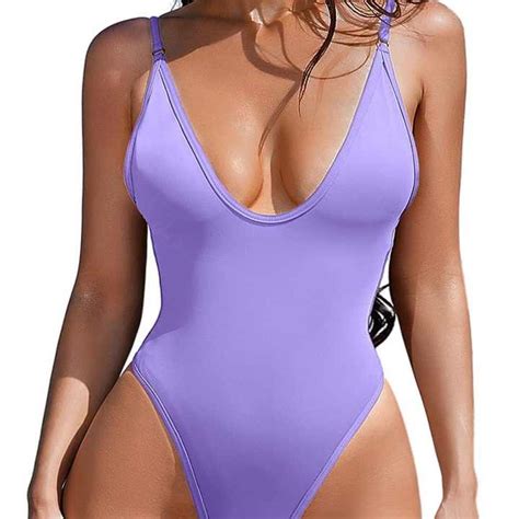 PASUXI Women Sexy Bikini Open Back Cut Out Swimsuit