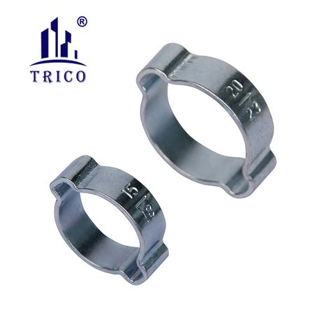 Factory Price Zinc Plated Metal Ear Pipe Clamp Stainless Steel Hose