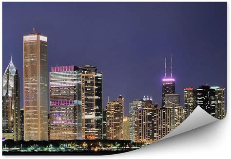 Fototapety Pl Chicago Wie Owce Budynki Wiat A Noc Fototapeta X Cm