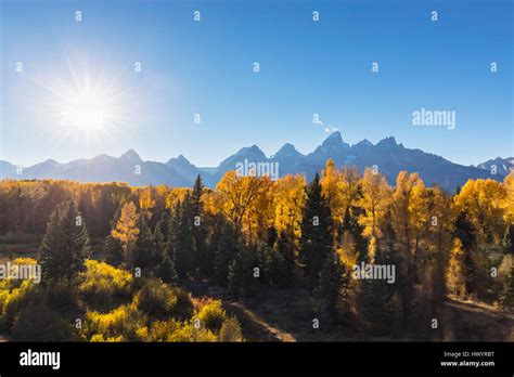 Usa Wyoming Rocky Mountains Grand Teton National Park Cathedral