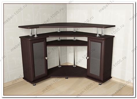 Угловой стол под телевизор - 81 фото