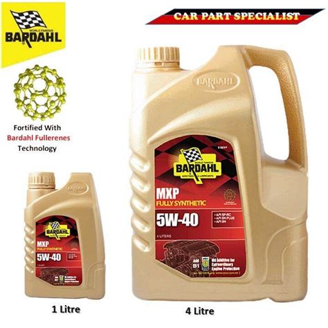 BARDAHL 5W40 FULLY SYNTHETIC MXP HIGH PERFORMANCE ENGINE OIL SP RC SN