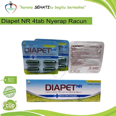 Jual Diapet Nr Per Strip Isi 4 Nyerap Racun Indonesiashopee Indonesia