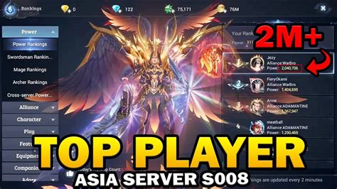 Mu Origin Asia Top Player Power Rankings S Menchdrey Youtube