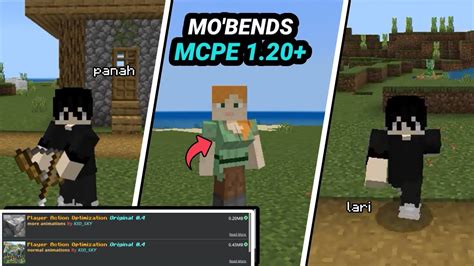 Mo Bends Mcpe Versi Banyak Animasinya Mo Bends Player Action