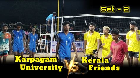 Karpagam University Vs Kerala Friends Set Krishnagiri Match