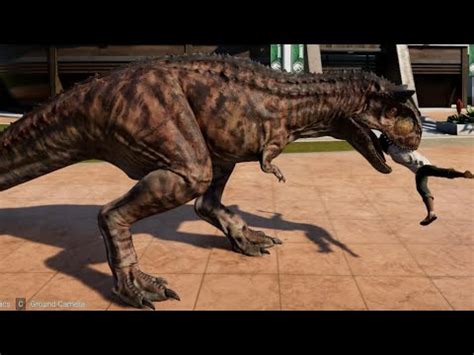 Jurassic World Evolution Carnotaurus Ceratosaurus Breakout Fight